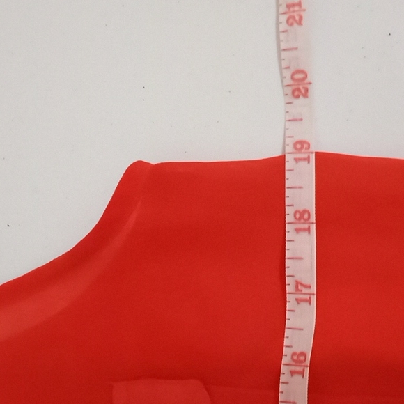 Paper Doll Orange Sleeveless High Low Maxi Dress Size L Button Front - Picture 8 of 11